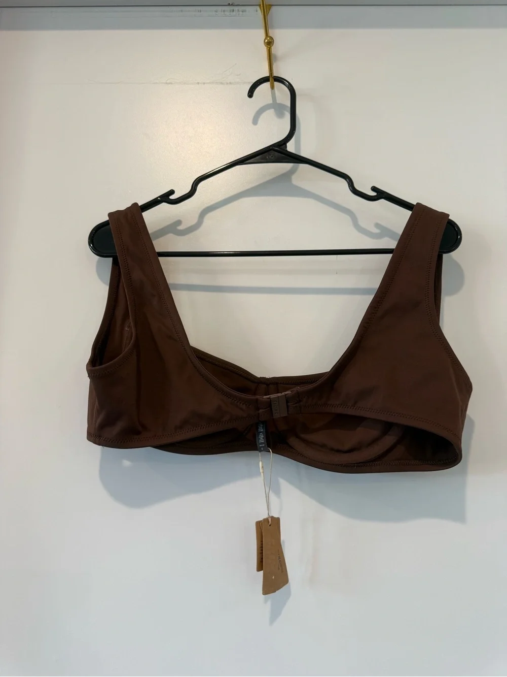 NWT SKIMS Cocoa Brown Underwire Balconette Bikini Top